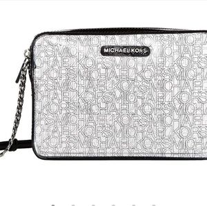 Michael Kors clear logo east west crossbody